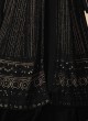 Black Georgette Eid Wear Anarkali Suit With Lehenga 122I