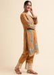 Mustard Faux Georgette Pakistani Suit SC-019753